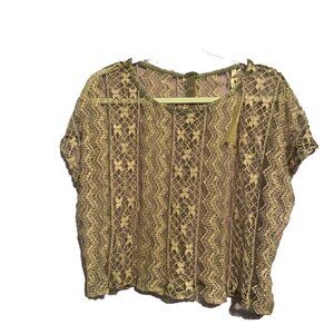 Every day 3 Shirts for $25 special NWT BJewel Lace Short-Sleeved Flowered Blouse